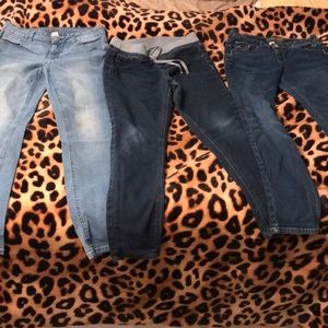 Girls justice jeans/jeggings 12 1/2 skinny